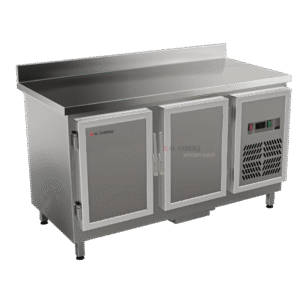 Work Top Refrigerator W/Back Guard - 2 Door - Model WRD2SB-157-CL