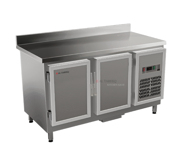 Work Top Refrigerator W/Back Guard - 2 Door - Model WRD2SB-157-CL