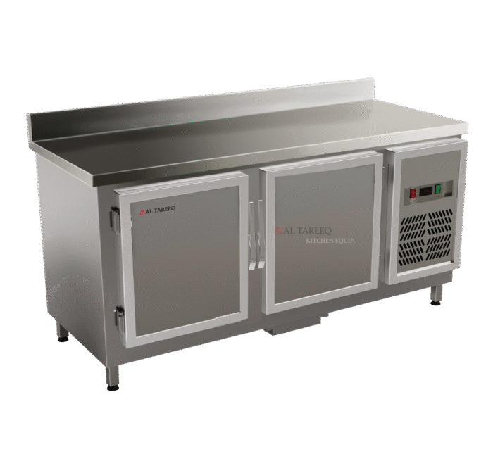 Work Top Refrigerator W/Back guard -  2 Door - Model WRD2SB-187-CL