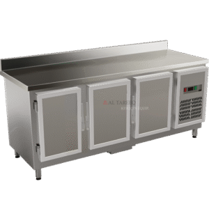 Work Top Refrigerator W/Back Guard -  3 Door - Model WRD3SB-207-CL