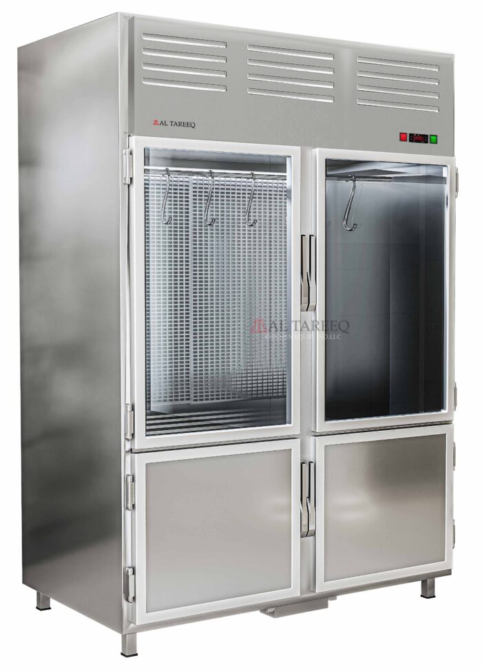 Upright Refrigerator Double For Meat Display              Model URD4GS-M-158-CL