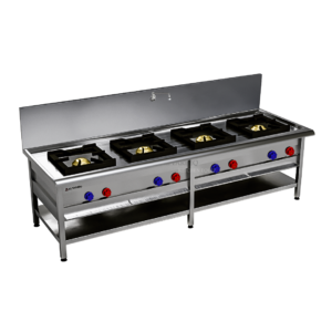 Al Tareeq kitchen Equipments Home Supermarket 01 14 FOUR BURNER INDIAN COOKING RANGE