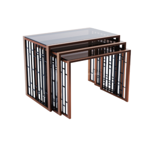 Glass Top Buffet Table Set of 3 by Al Tareeq Kitchen