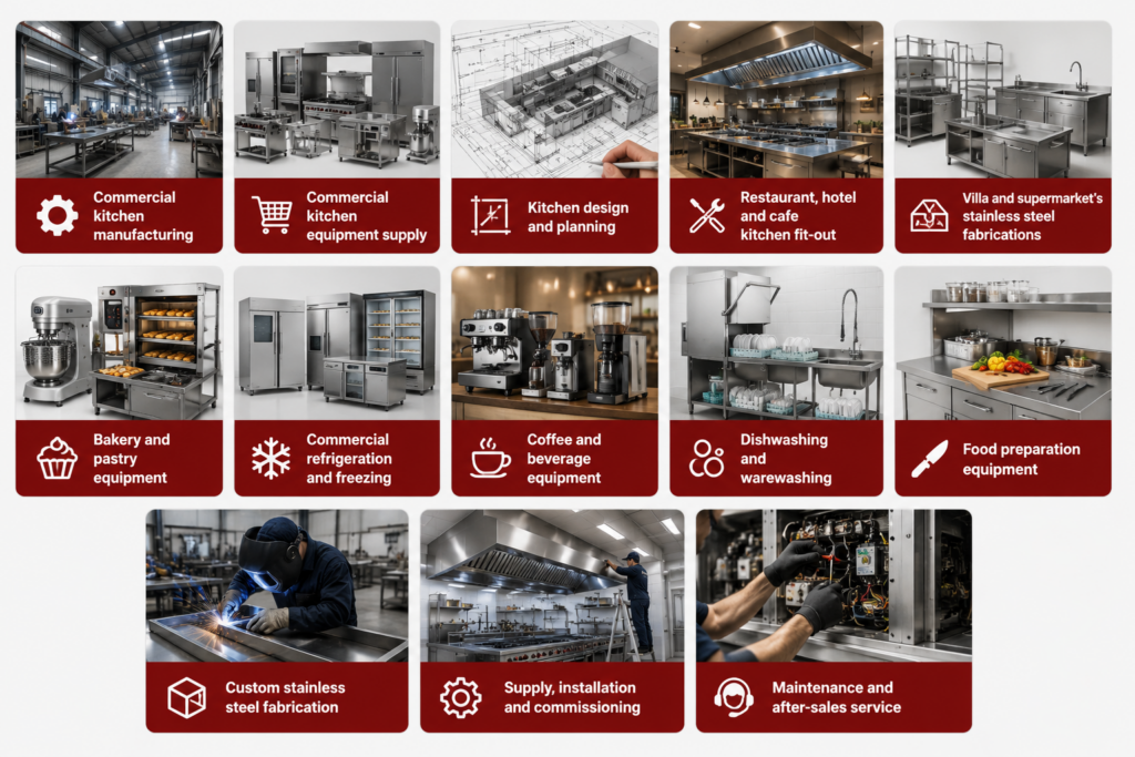 Al Tareeq kitchen Equipments web 1