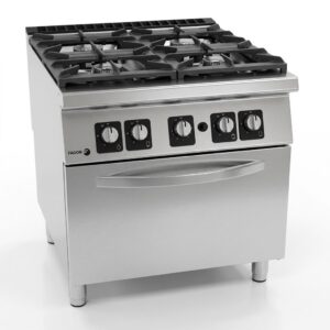 4 burner cooking range with oven