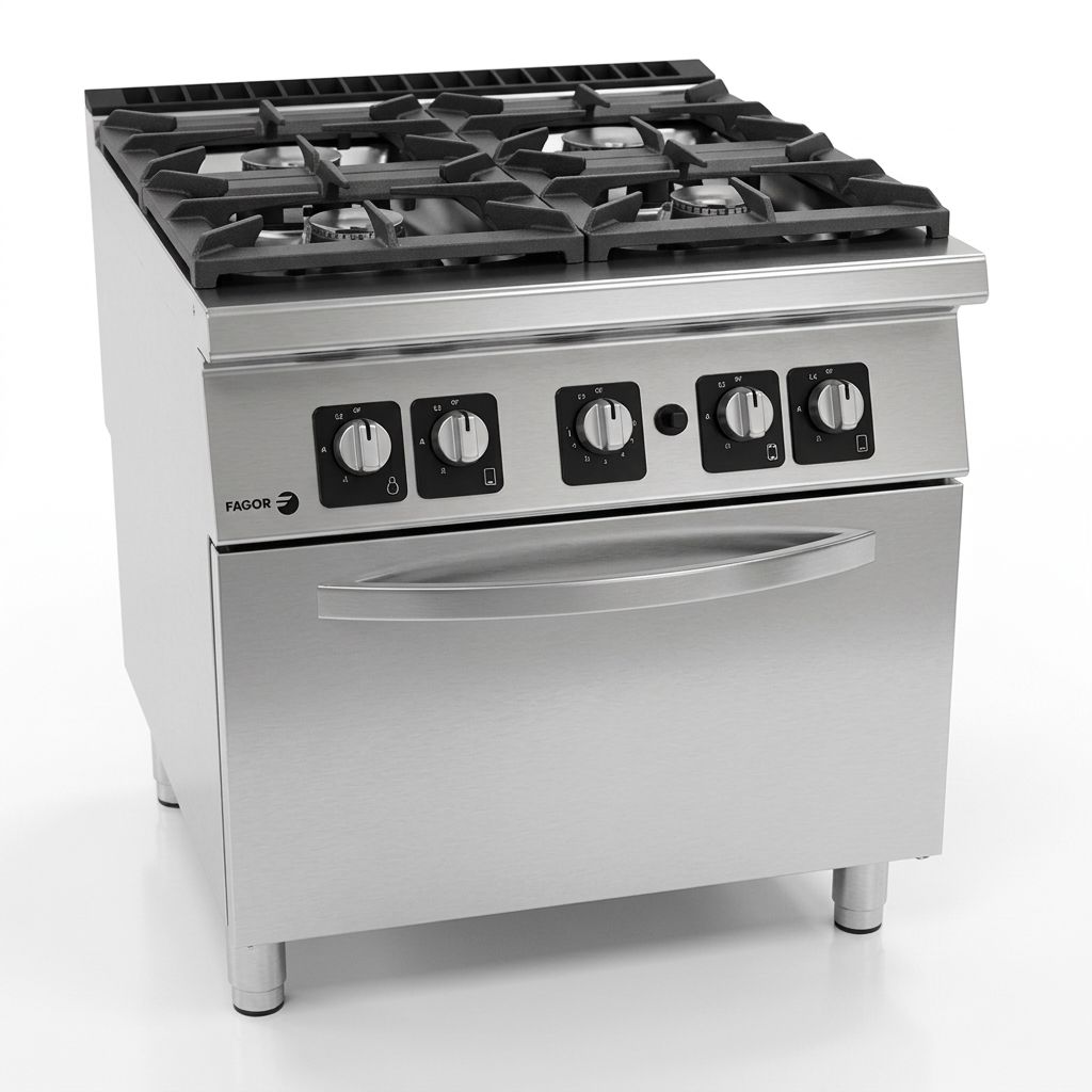 Al Tareeq kitchen Equipments 4-Burner Free Standing Cooking Range with Oven 1 4 burner cooking range with oven
