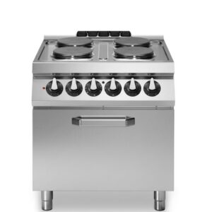 Commercial 4-Round Hotplate Range with Static Oven (R90 Series)