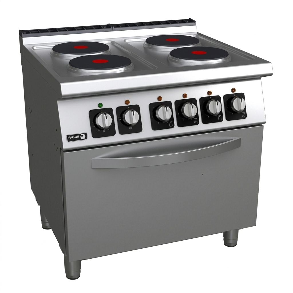 Al Tareeq kitchen Equipments Electric 4 Hot Plate With Oven 1 Electric 4 Hot Plate With Oven