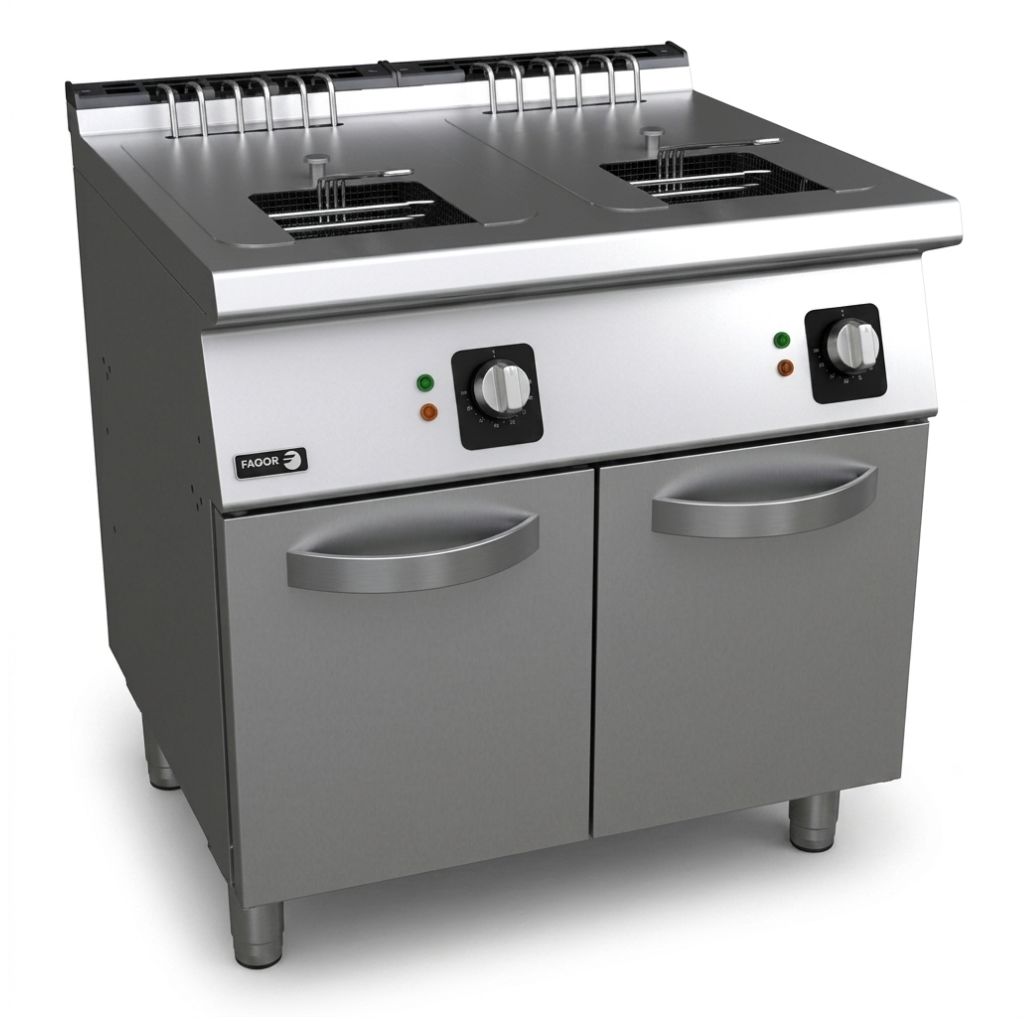 Al Tareeq kitchen Equipments Double Well Electric Fat Fryer 2x15 1 Double Well Electric Fat Fryer 2x15