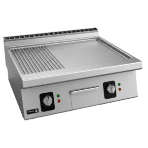 Al Tareeq kitchen Equipments Home Supermarket 01 28 Electric Fry Top Griddle – ½ Smooth + ½ Ribbed Plate