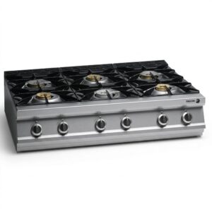 Fagor 6 Burner Countertop Gas Cooking Range